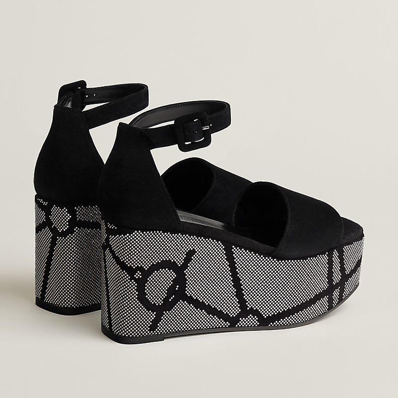 Luminous 35 sandal - Black | Hermès USA